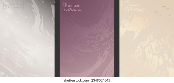 Luxury backgrounds design. A collection of premium templates for the design of postcards, invitations, packaging, greetings and creative ideas