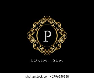 Luxury Badge P Letter Logo Luxury Stock Vector (Royalty Free ...