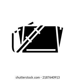 luxury bag woman glyph icon vector. luxury bag woman sign. isolated symbol illustration