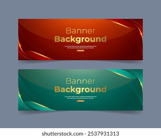 Luxury banner background template design