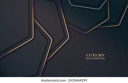 Fondo de banner de lujo. Ilustración vectorial.