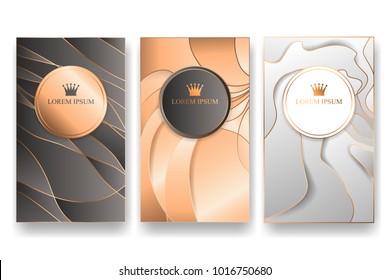 Luxury banner template set