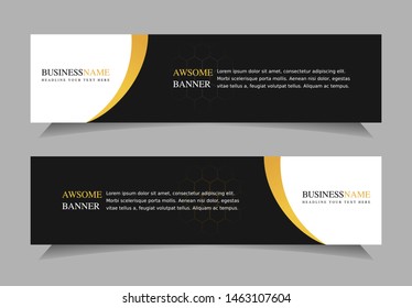 Luxury banner vector template. Very elegant and suitable for advertisement business.