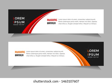 Luxury banner vector template. Very elegant and suitable for advertisement business.