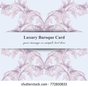 luxury baroque card