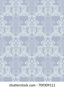 Luxury Baroque paper ornamented Vector pattern. Rich imperial intricate