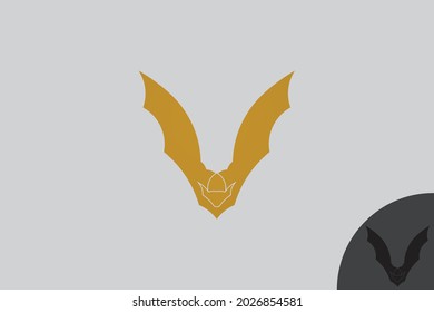 luxury bat logo. very suitable for icons, symbols, t-shirts, initials, companies, businesses, etc