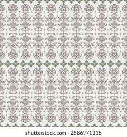 Luxury beautiful grey damask seamless pattern for design fabric