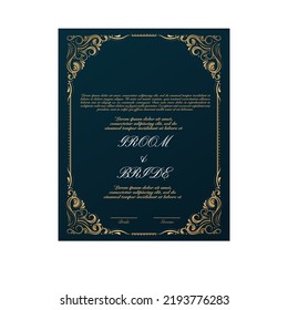 Luxury Beautiful Weeding Invitation Card 