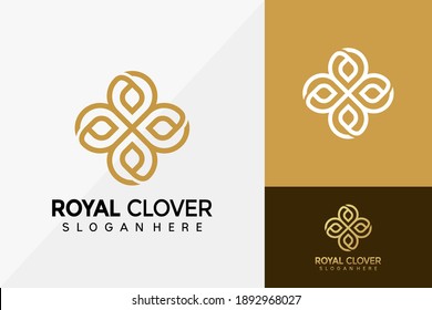 Luxury Beauty Clover Logo Design, Brand Identity logos vector, modern logo, Logo Designs Vector Illustration Template