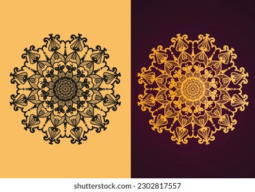 Diseño de plantilla de fondo mandala de colección de diseño de diseño de diseño de diseño de diseño de diseño de diseño de diseño de diseño de diseño circular de diseño de diseño de belleza de lujo