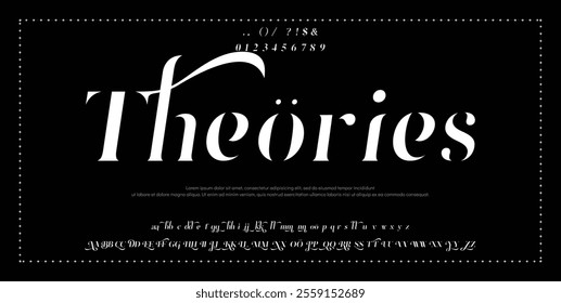 Luxury beauty font alphabet logo. Typography beautiful fashion elegant classic letters serif italic fonts wedding vintage retro casters logos. vector illustration