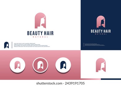 luxury beauty , haircut , logo design vector.