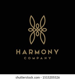 Luxury Beauty Initial / Letter H logo design