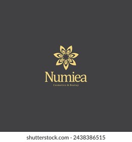 Luxury beauty logo design for costemics brand logo mark,beauty products logo