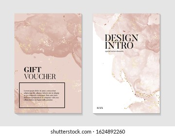 Luxury beige  abstract fluid art painting background, watercolor alcohol ink motion technique pastel and gold foil pattern, abstrat art poster template.