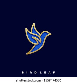 Luxury Bird Illustration Vector Template. Suitable for Creative Industry, Multimedia, entertainment, Educations, Shop, and any related business