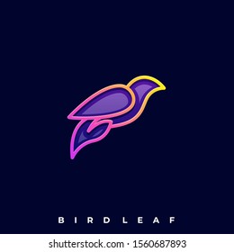 Luxury Bird Illustration Vector Template. Suitable for Creative Industry, Multimedia, entertainment, Educations, Shop, and any related business
