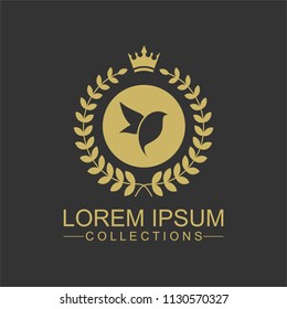 Luxury Bird Logo template in vector for Restaurant, Royalty, Boutique, Cafe, Hotel, Heraldic, Jewelry, Fashion and other vector illustration