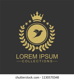 Luxury Bird Logo template in vector for Restaurant, Royalty, Boutique, Cafe, Hotel, Heraldic, Jewelry, Fashion and other vector illustration