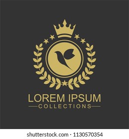 Luxury Bird Logo template in vector for Restaurant, Royalty, Boutique, Cafe, Hotel, Heraldic, Jewelry, Fashion and other vector illustration