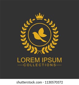 Luxury Bird Logo template in vector for Restaurant, Royalty, Boutique, Cafe, Hotel, Heraldic, Jewelry, Fashion and other vector illustration
