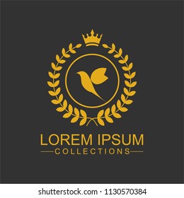 Luxury Bird Logo template in vector for Restaurant, Royalty, Boutique, Cafe, Hotel, Heraldic, Jewelry, Fashion and other vector illustration