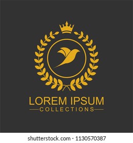 Luxury Bird Logo template in vector for Restaurant, Royalty, Boutique, Cafe, Hotel, Heraldic, Jewelry, Fashion and other vector illustration