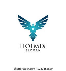 Luxury Bird for Real Estate or Home Logo with Vector File