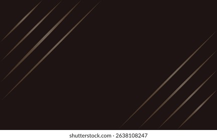 Luxury Black abstract background design. Modern wavy line pattern in golden colors. Premium stripe texture for banner, business background wallpaper.3d geometric Dark horizontal vector template, eps10