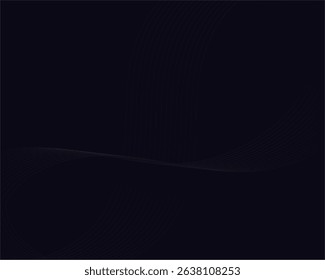 Luxury Black abstract background design. Modern wavy line pattern in golden colors. Premium stripe texture for banner, business background wallpaper.3d geometric Dark horizontal vector template, eps10