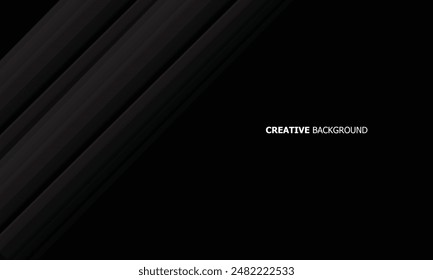 luxury black abstract background line vector design
