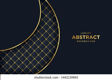 Luxury black background with 3d style.