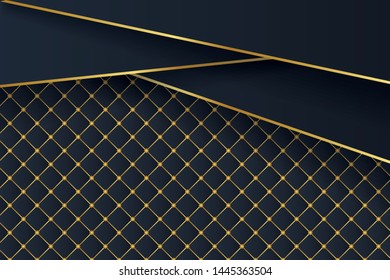 Luxury black background with 3d style.