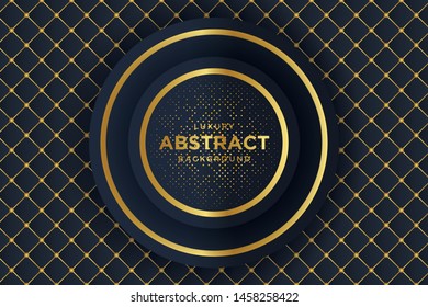 Luxury black background with 3d style.