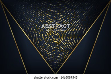 Luxury black background with 3d style.
