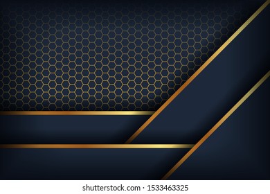 Luxury black background with 3d style. Decorative element for design.