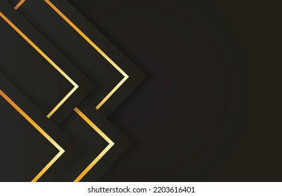 Luxury black background with 3d style. Graphic design element. Elegant decoration. Eps 10