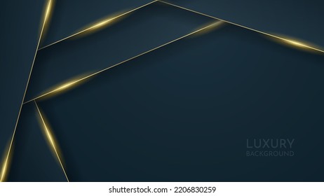 Luxury black background. Abstract shiny color gold design element