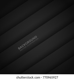 ilustración vectorial de banner negro de lujo