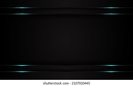 luxury black background blank space with gold blue cyan shadow effect