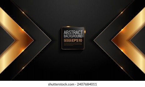 luxury black background featuring golden glitters. Perfect for marketing materials, banners, and websites. Modern, stylish, and ideal for a sophisticated visual impact.