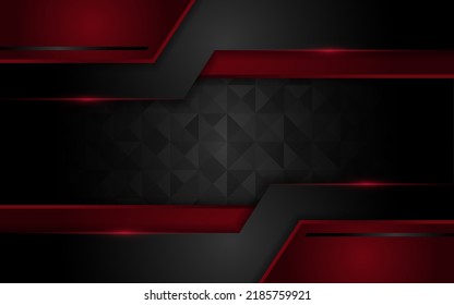 Luxury black background with red lines combinations. modern futuristic background	