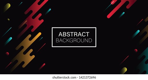 luxury black background with text banner