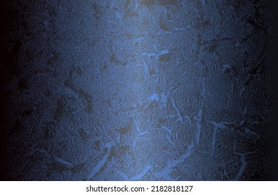 Luxury black blue metal gradient background with distressed cracked concrete texture. Vector illustration