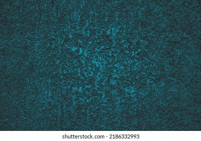 Luxury black blue metal gradient background with distressed cracked concrete texture. Vector illustration