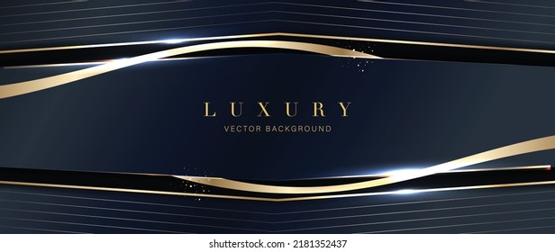 Luxury black color background vector. Elegant wallpaper in 3d style with gold texture, golden light effect. Dark modern backdrop illustration perfect for branding, packaging, business, advertising.