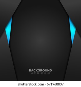 luxury black color background vector illustration