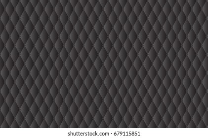 Luxury black diamond shape quadrangle pattern texture background vector