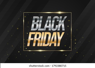 Luxury Black Friday Background for Advertising Banner or Poster